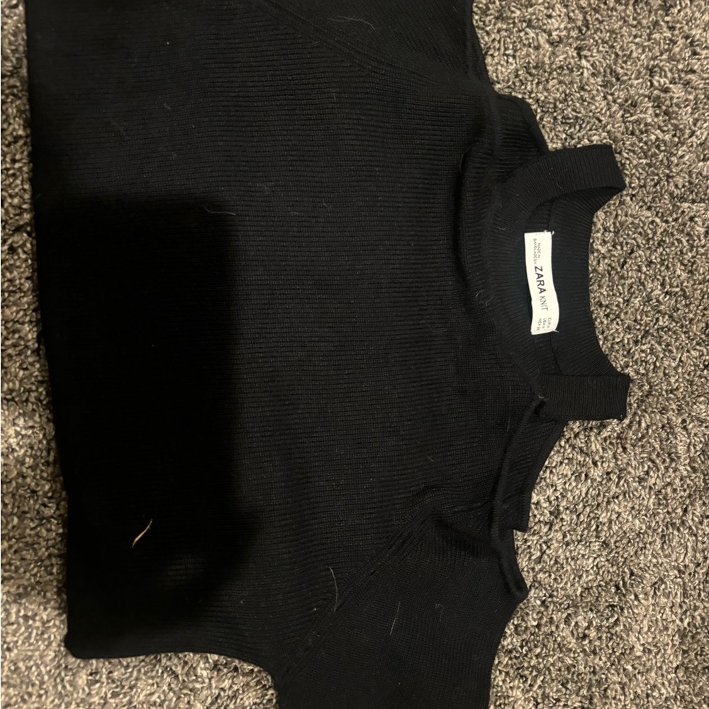 Zara Black Knit Sweater